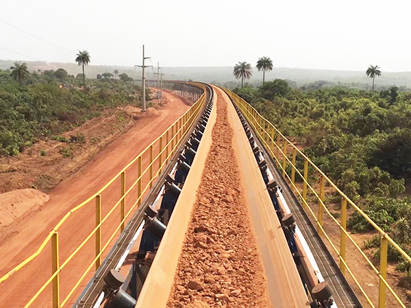 尼日利亚金矿带式输送机项目