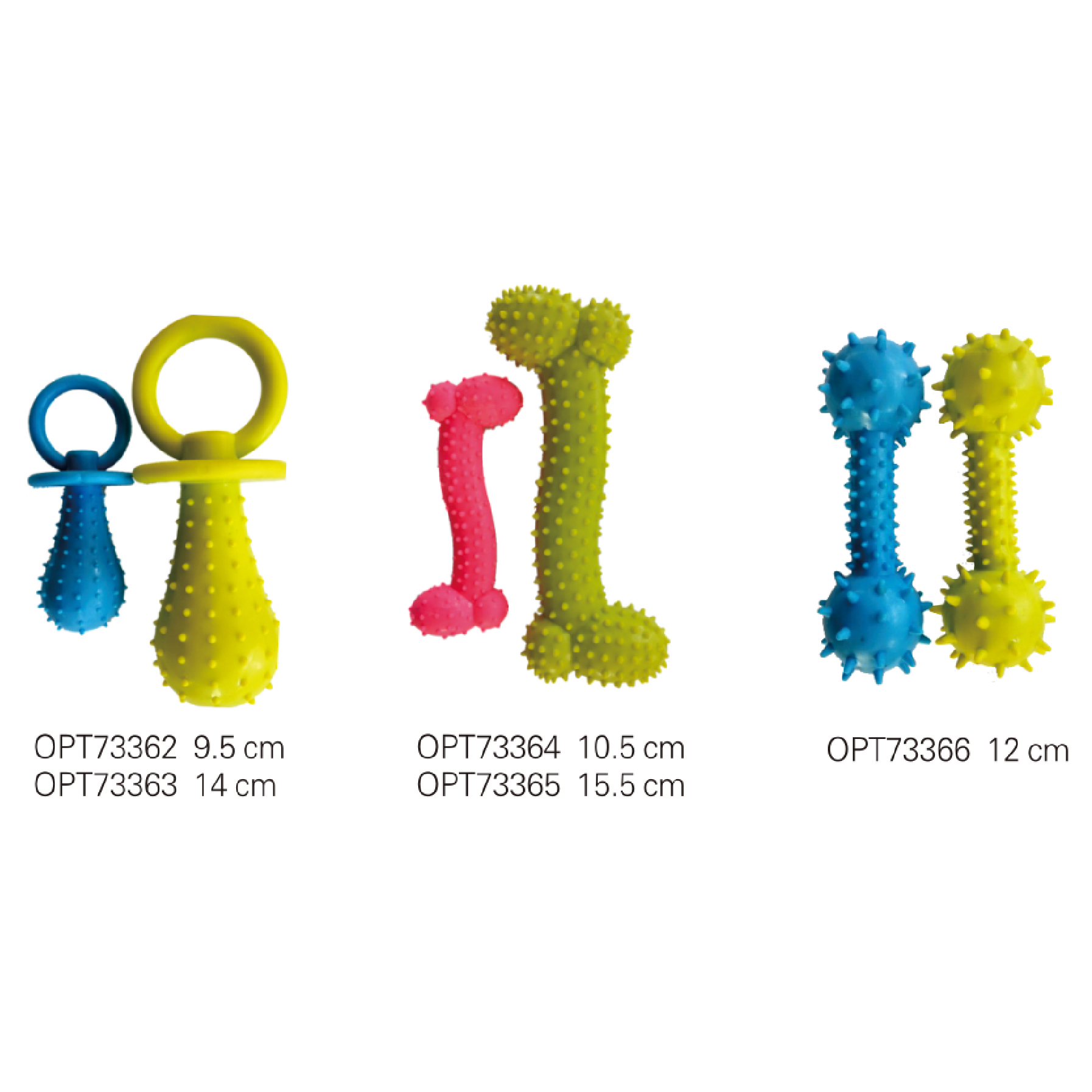 OPT73362-OPT73366 Dog toy rubber