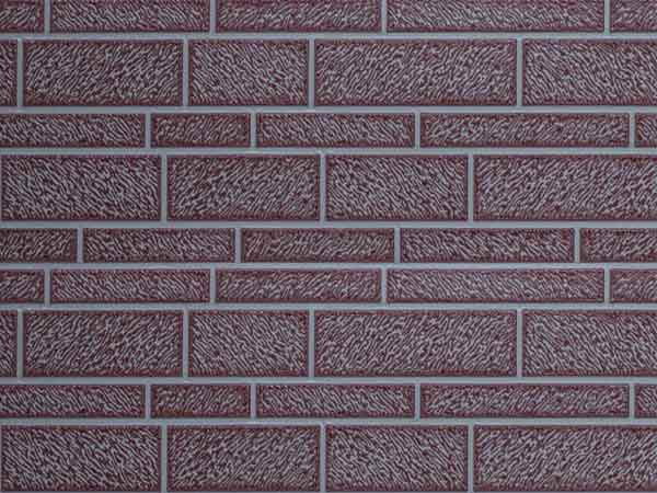 Light gray overcoated ochre red fine brick pattern (Z7-QH19)