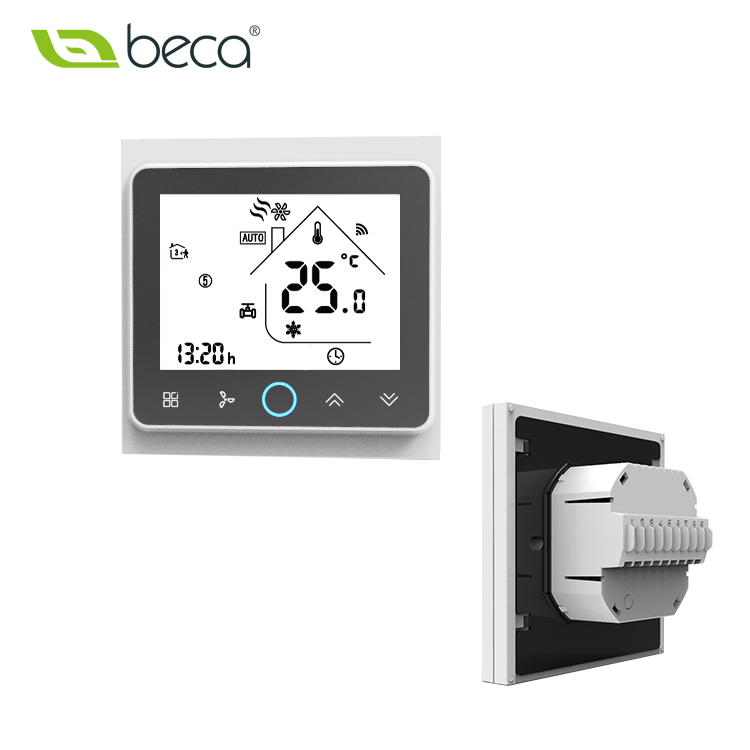BAC-002 RS485温控器风机盘管系统中央空调控制器面板