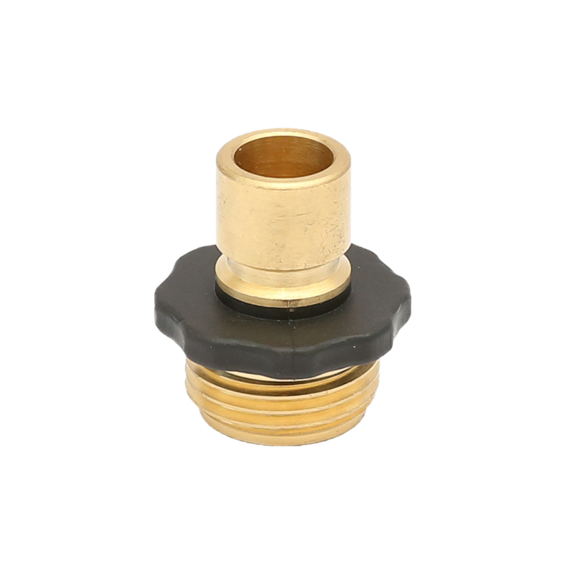 Brass Male Garden Hose Quick Connect Fitting  with Rubber for Fast Disconnect