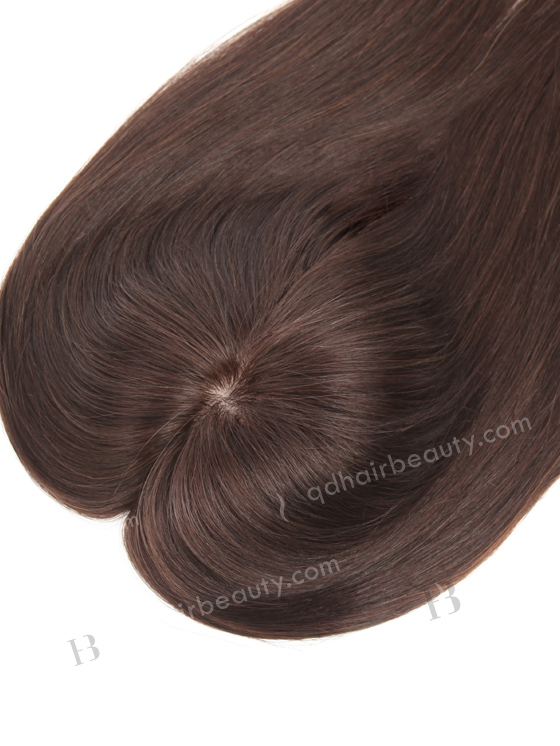 6''*6.5'' European Virgin Hair 15" Color 2# Silk Top Hair WR-TC-057