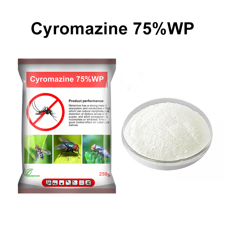 Cyromazine 75%WP insecticide for leaf miners CAS No 66215-27-8