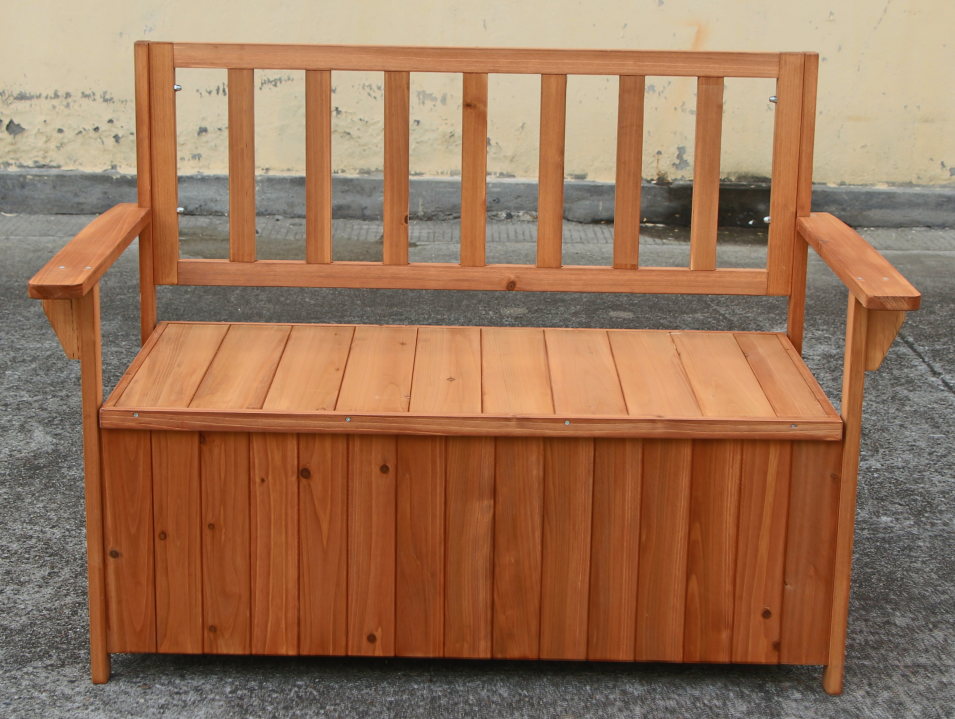 wooden garden storage bench outdoor garden furniture