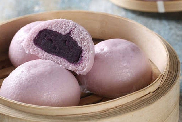 Purple sweet potato bun