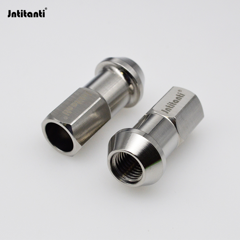 Jntitanti钛合金汽车轮毂螺帽螺母锥型结节开口螺母M12*1.25