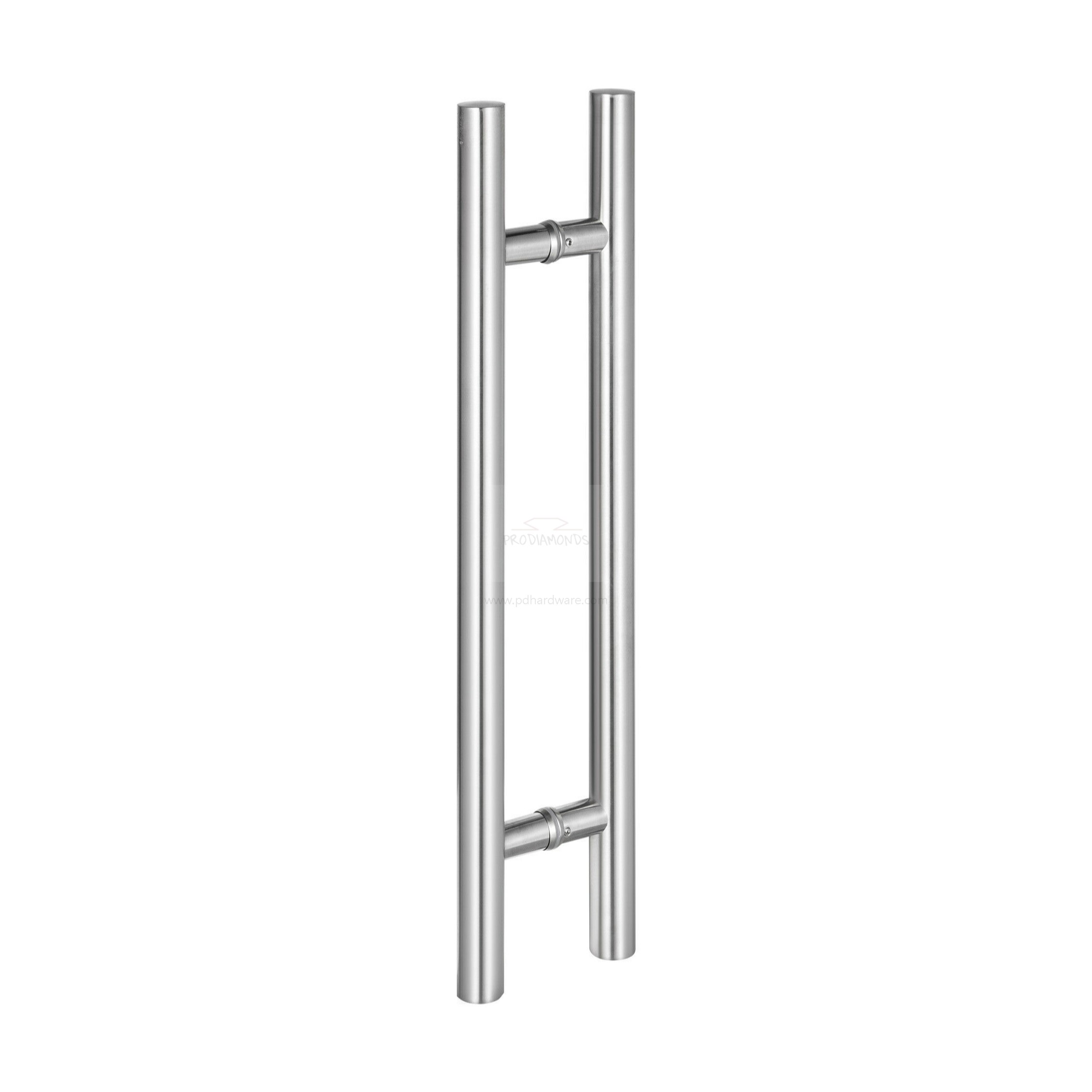 Tirador de puerta de vidrio comercial estilo escalera recta