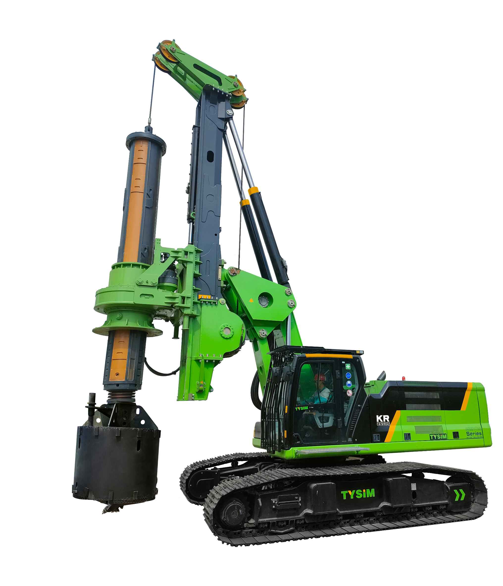 KR250CS Low headroom fully electric control rotary drilling rig