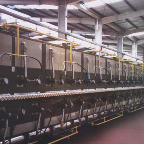 Large section polished tile production line