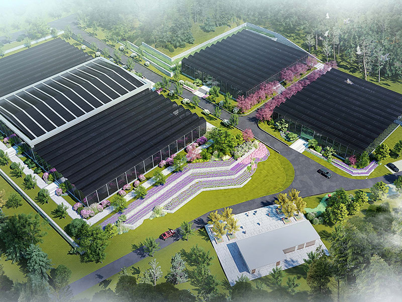 蓝山县舜水田园综合体玻璃大棚建设项目景观工程设计