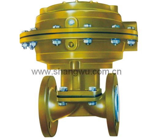 Pneumatic rubber-lined diaphragm valve (reciprocating)