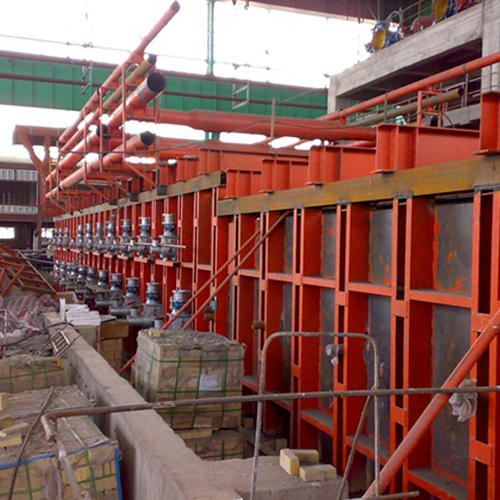 The heating furnace of Bayi Steel is under construction