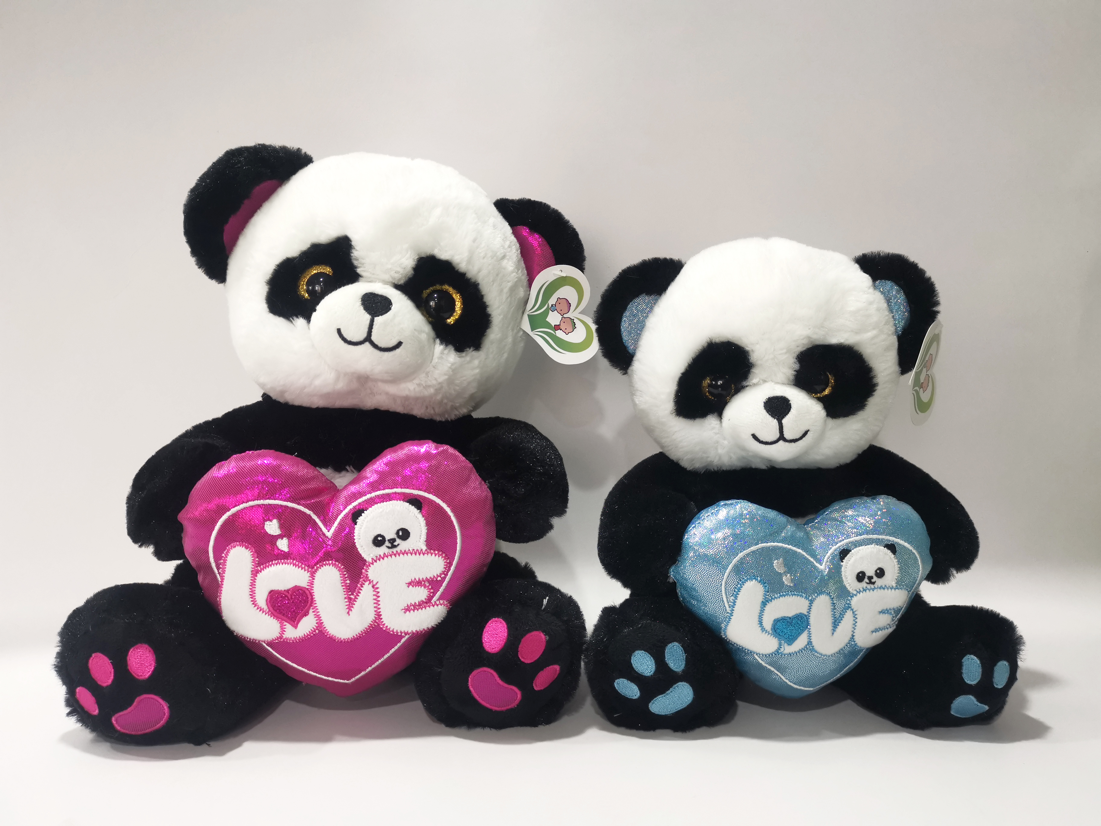 2019 Valentine Plush Toys: Panda with heart 