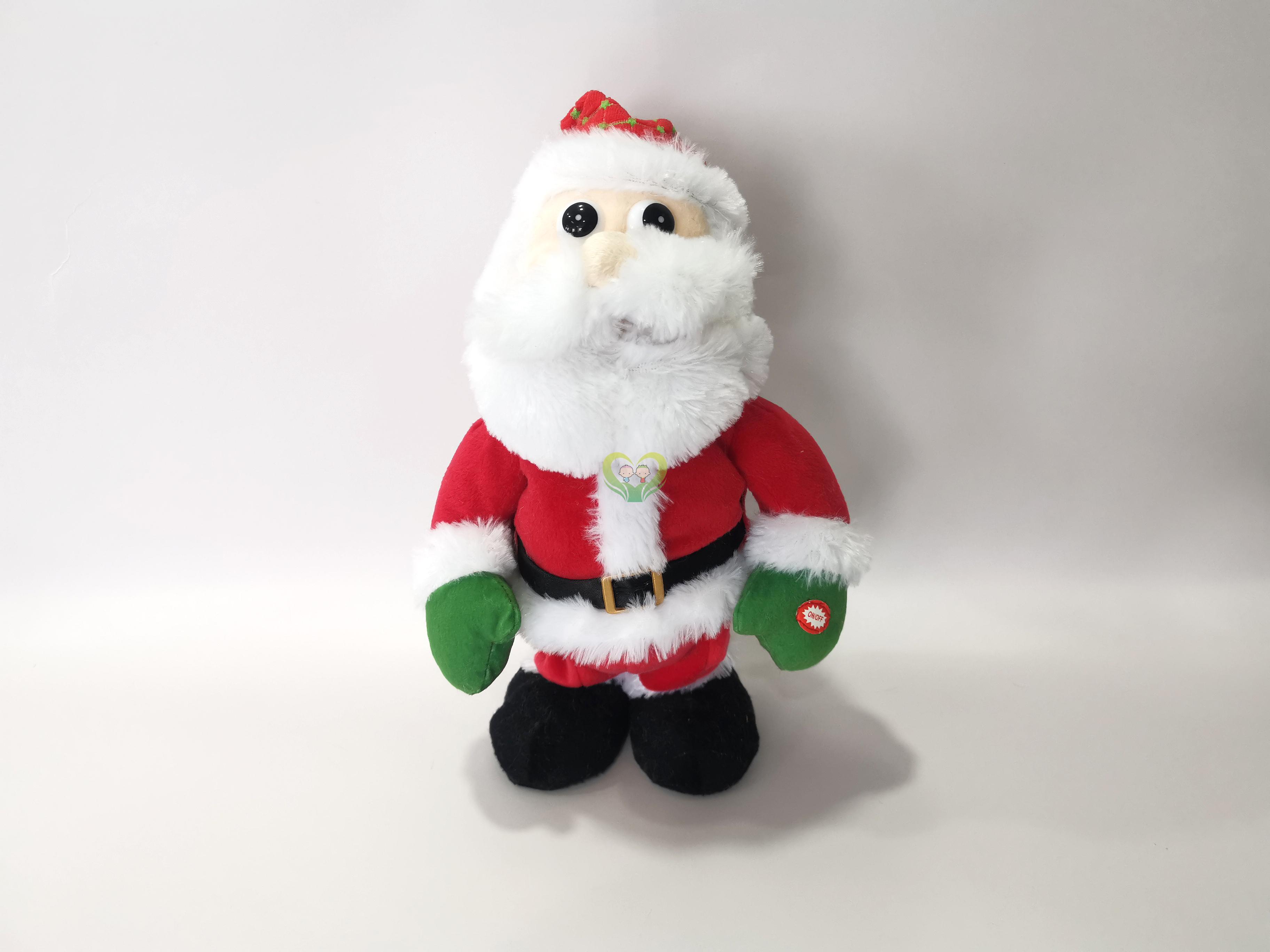 2018 Christmas Electronic plush toy: Santa Claus with Music