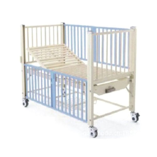 GL-043 不銹鋼床檔中間噴塑移動單搖兒童床