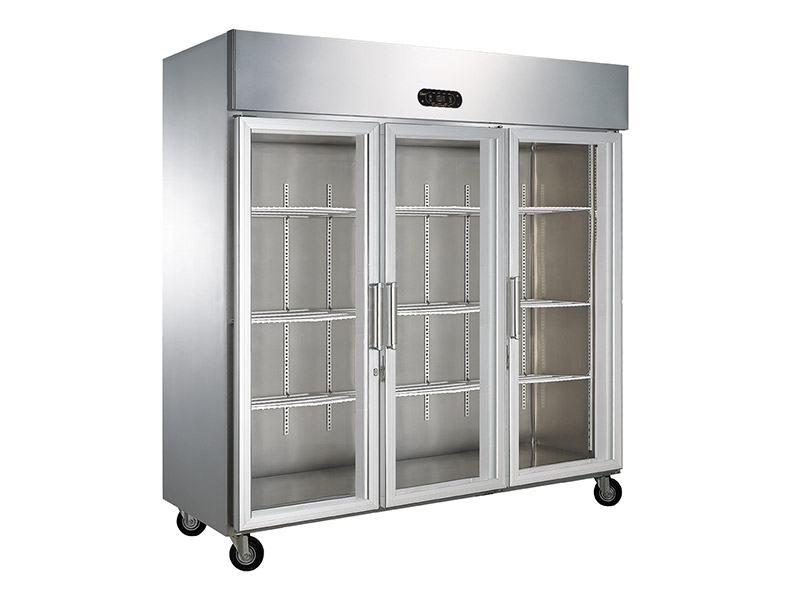 D1.0LA3D single temperature glass door cabinet