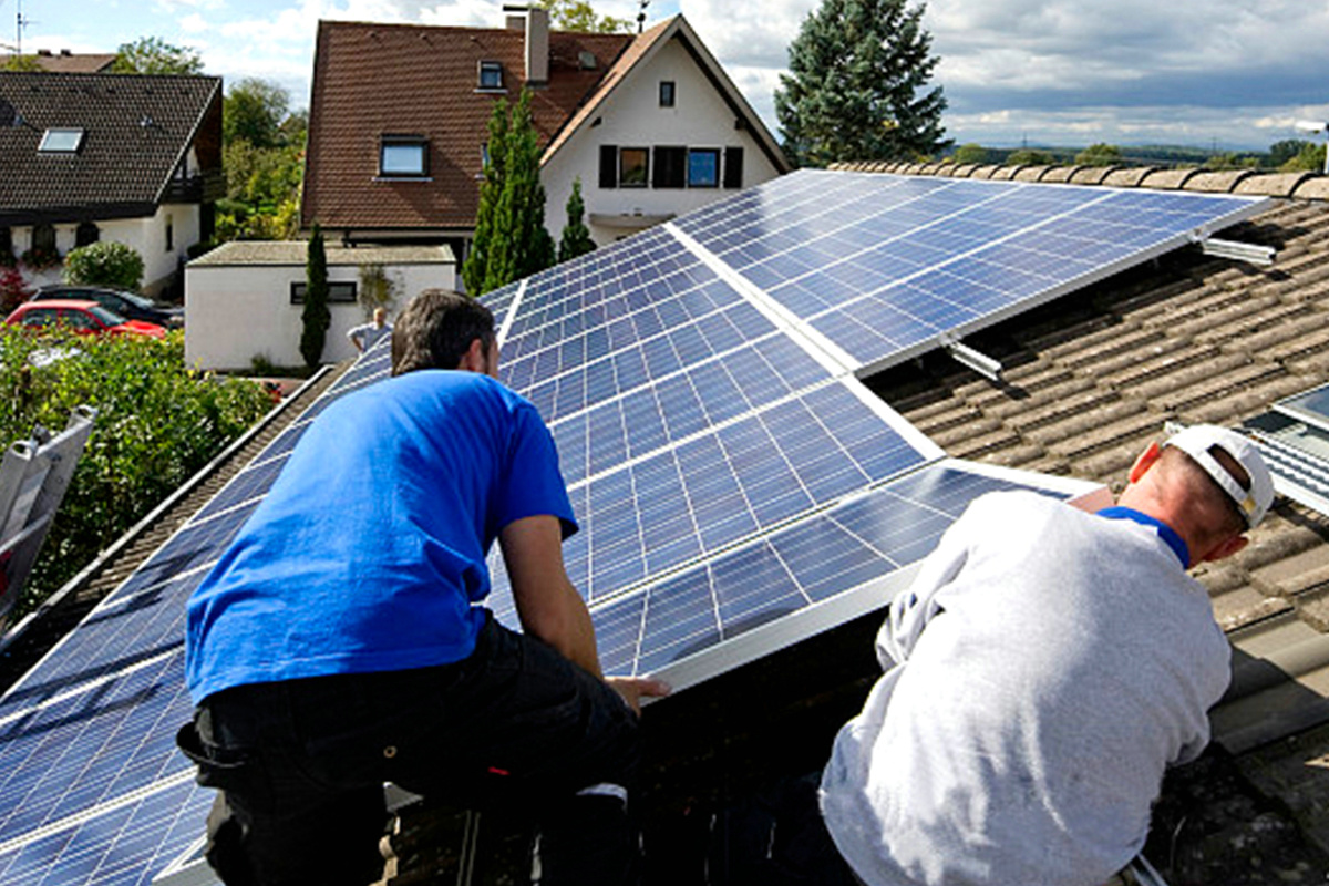 Projeto solar residencial na cobertura