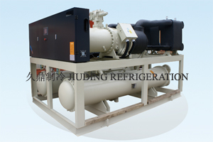 Water source heat pump unit with screw