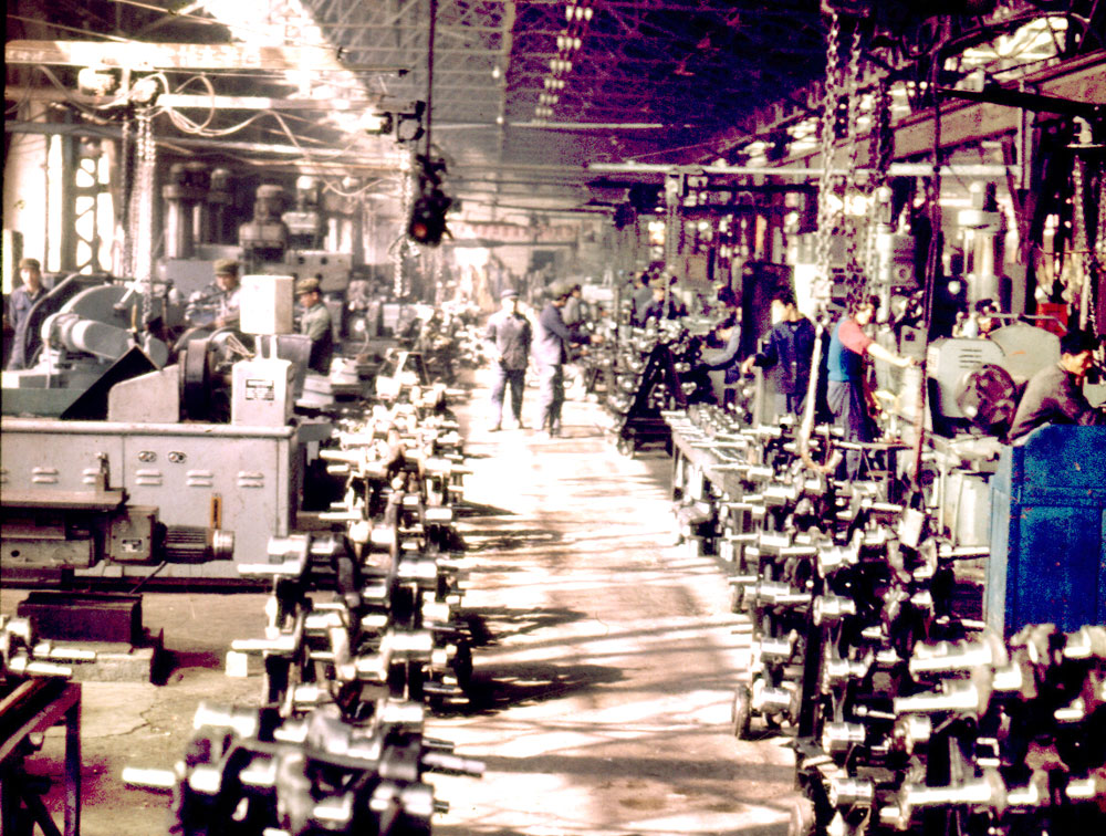 Produktionslinien in den 1980er Jahren