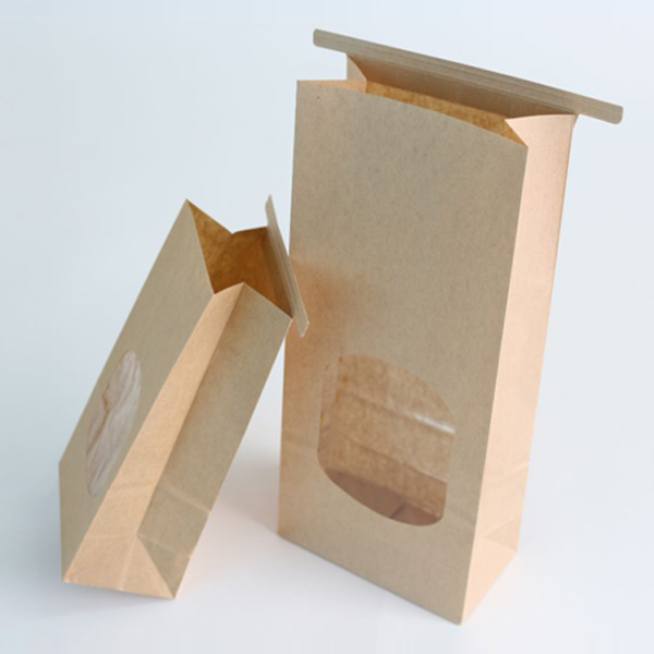 Square bottom window paper bag