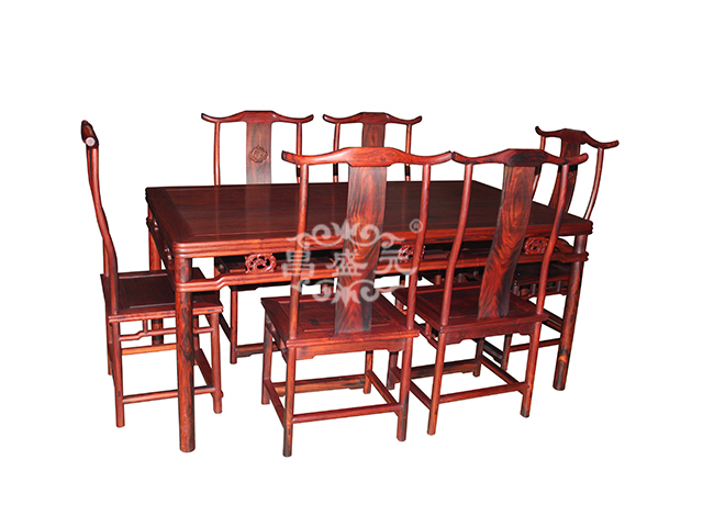 大红酸枝方餐桌