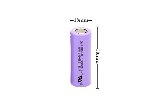 BFN 性能好绿色环保锂离子电池 18500 1600mAh