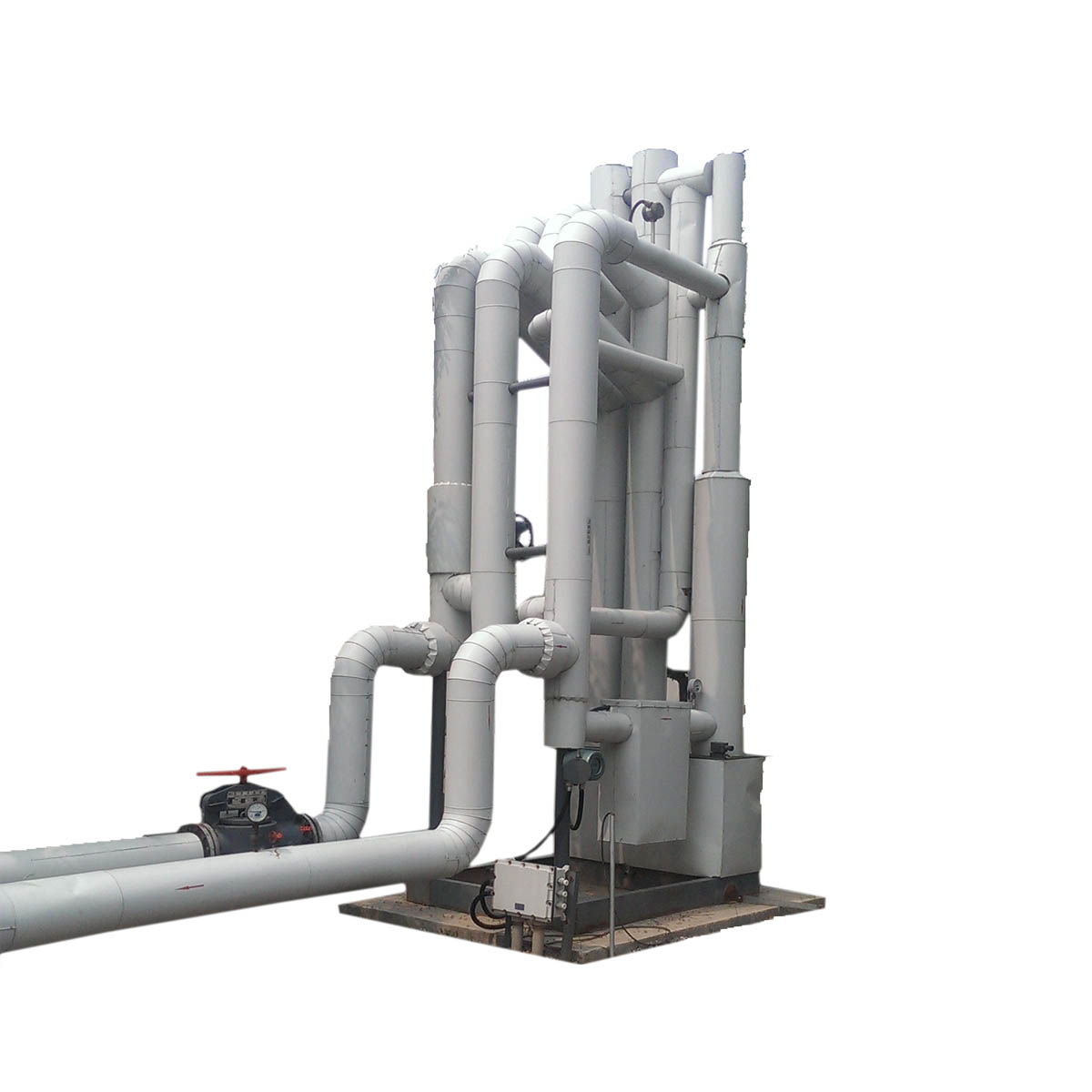 Oil and gas continuous metering device for branch line of unit