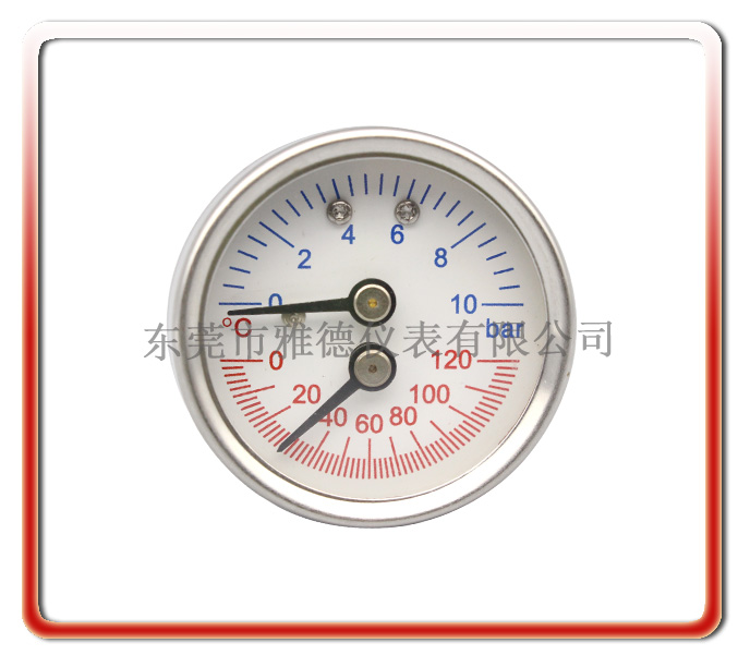 40MM温度压力表（水高计）