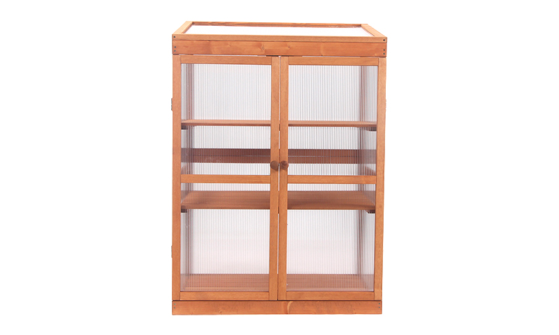 wooden Greenhouse outdoor plant stand