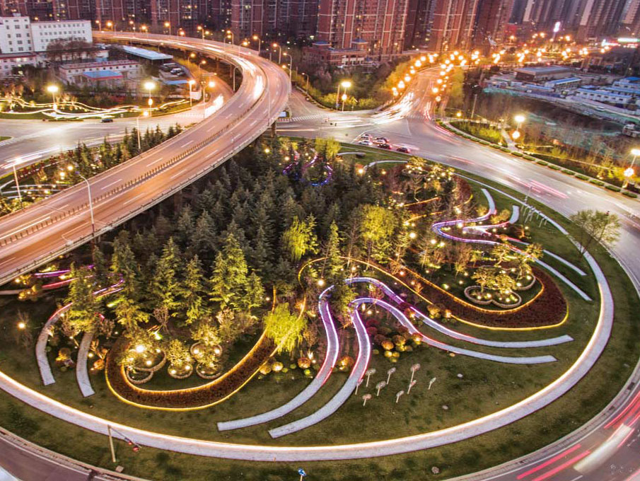 西安曲江高速出入口景觀設計