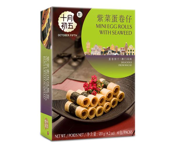 120gX24boxes  Mini Egg Rolls with Seaweed