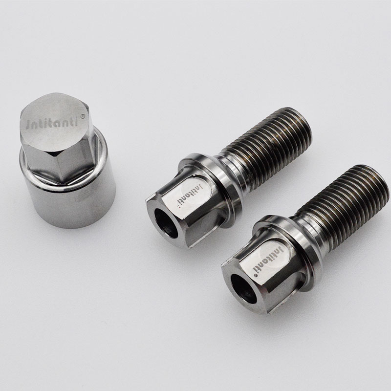 Five - pointed anti-theft Gr.5 titanium lug bolts for Audi VW series auto