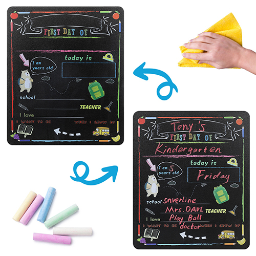 First day of School students double-sided blackboard pendant signs printing board Photograph props