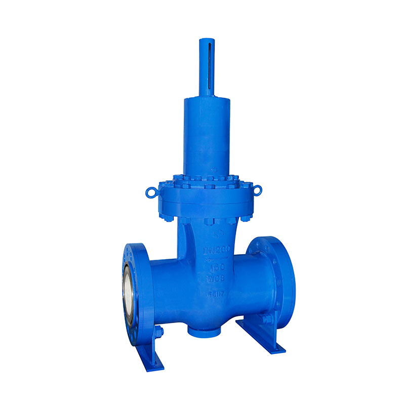 Hydraulic high pressure ceramic gate valve