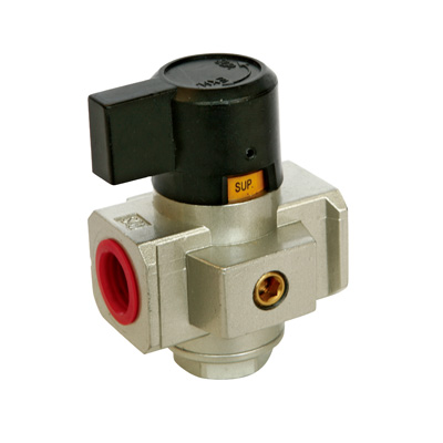 Two-position three-way release shutoff valve UVHS4000-04