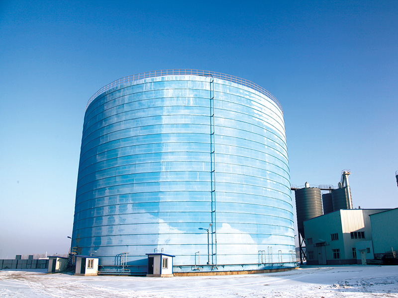 The 50,000-ton steel silo of Baogang Group