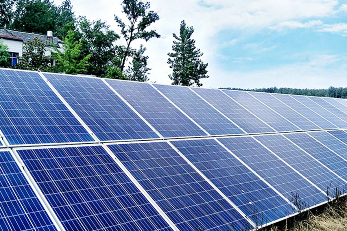 Grupo de planta solar residencial en la azotea en China