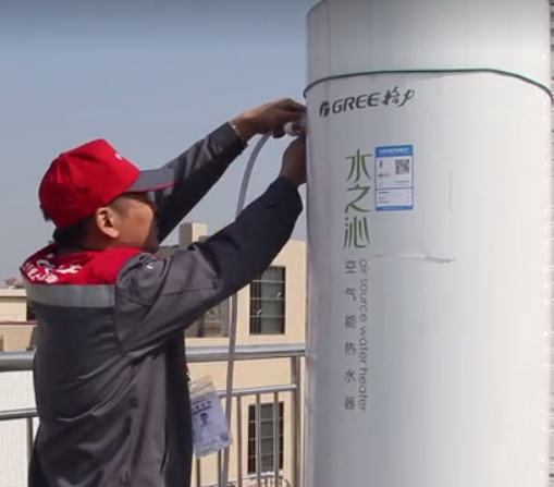 视频：空气能热水器深度清洗系列