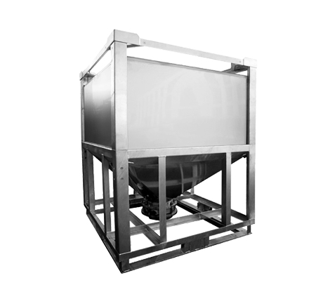 Stainless steel square powder storage tank