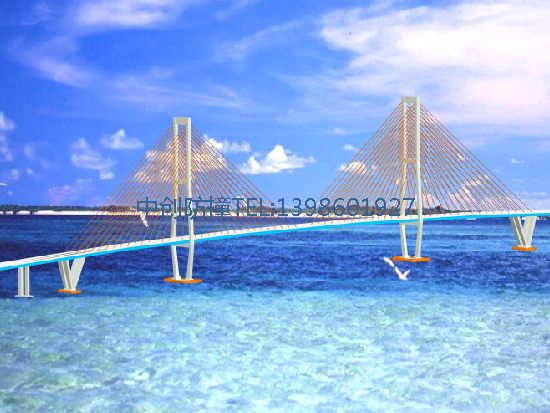 印尼泗马大桥防撞设施方案效果图