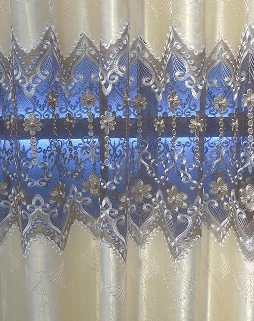 Embroidery window luxury European curtains 857