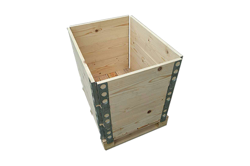 钢带装箱（又名：快装箱，实木包装箱 钢带箱 进口实木围板箱）