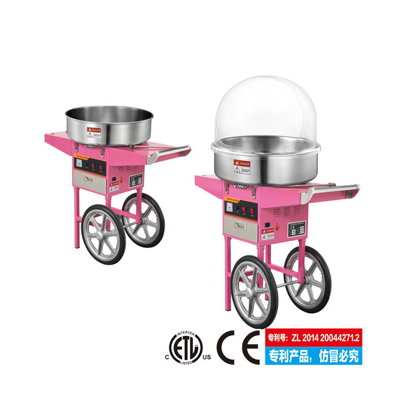 Electric candy floss machine with cart