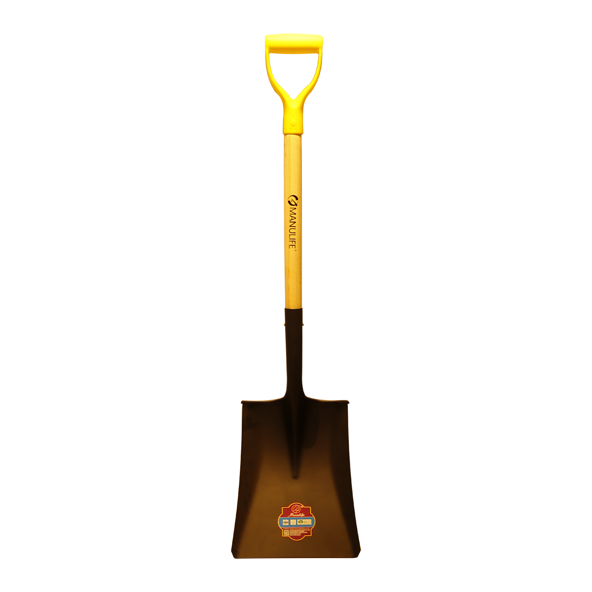 Short wood handle square shovel COWY02