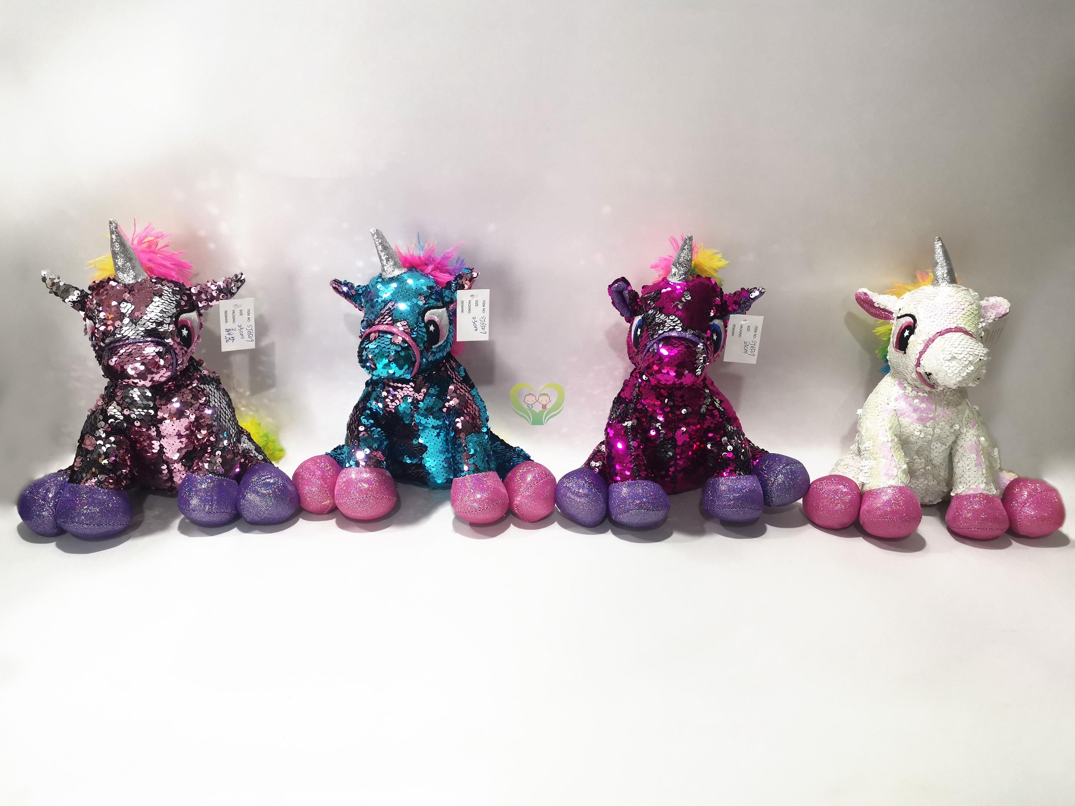 2019 Spring Promotion Items: 4asst. cute animals；Sequin Unicorn
