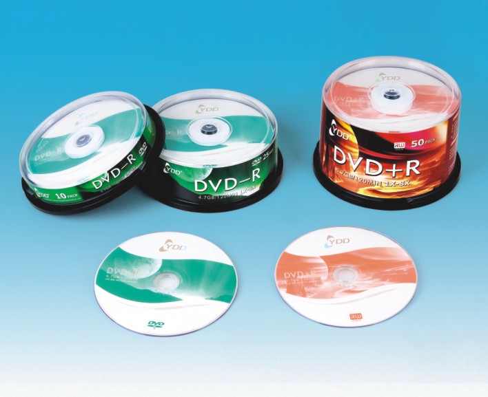 DVD +/- R without printing / printing cake box packaging
