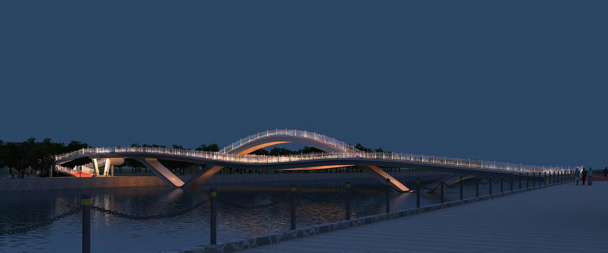 大跨度桥梁-武乡县马牧河跨河大桥项目