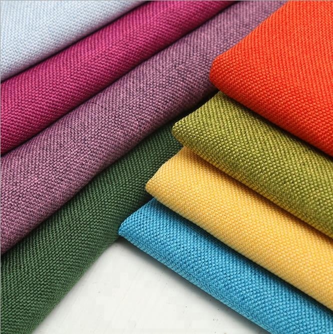 99% Polyester Linen sofa Fabric Price Per Meter use for sofa upholstery fabric whosale
