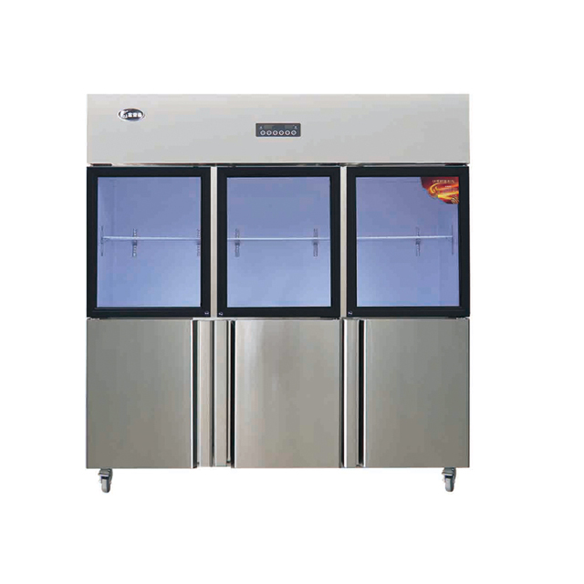 Kitchen Refrigerator with Three Glass Door