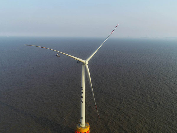 上海电气国电舟山普陀6号海上风机4.0MW风塔